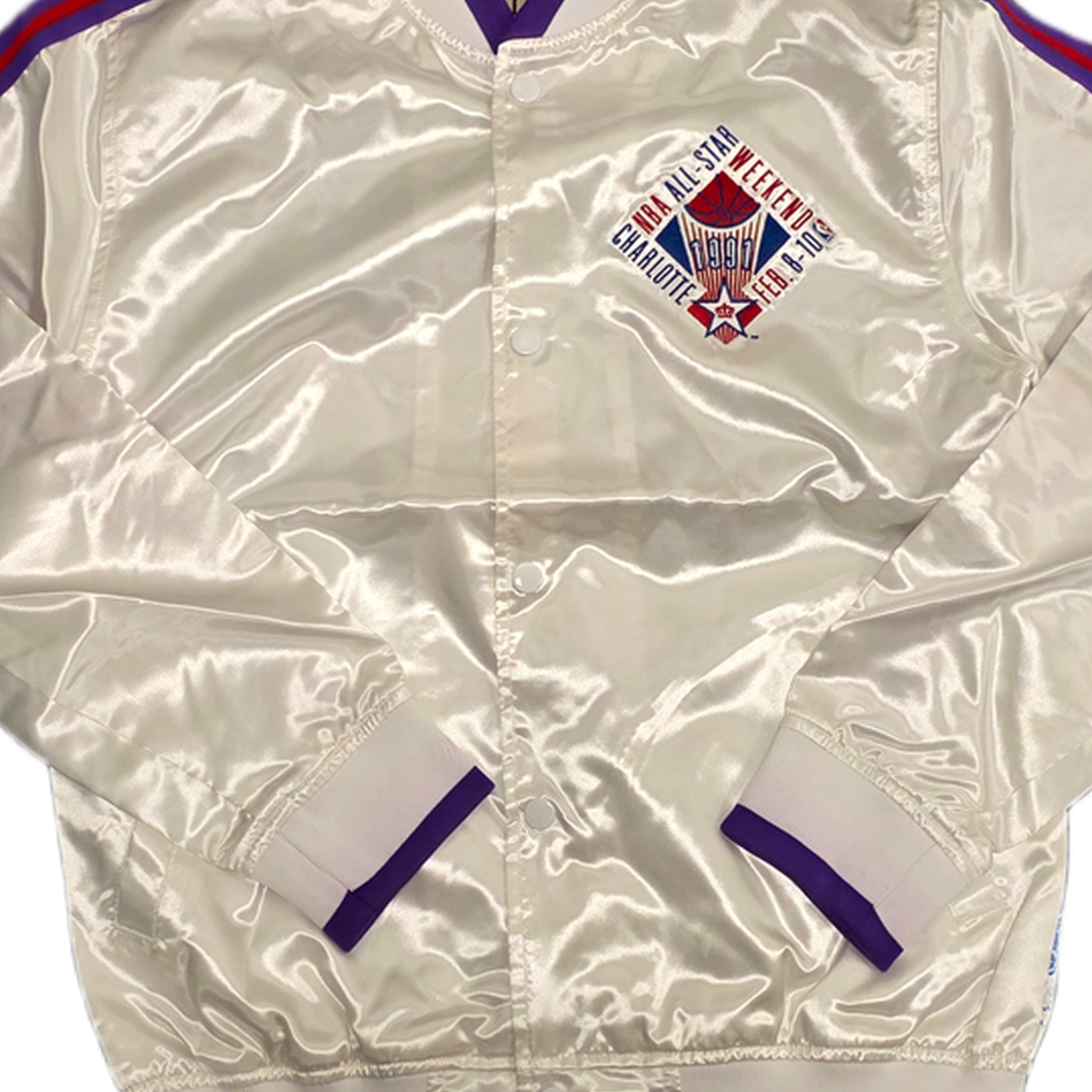 Mitchell And Ness Mitchell And Ness All Star Satin Jacke Jacket Blk MN18422ASGBLCKS