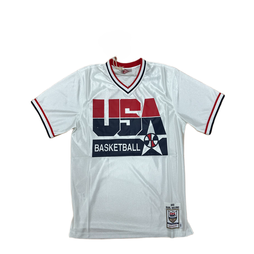 Mitchell And Ness Mitchell And Ness Authentic Shooting S Sporttop Wt MN18428USAWHIT92KMAM