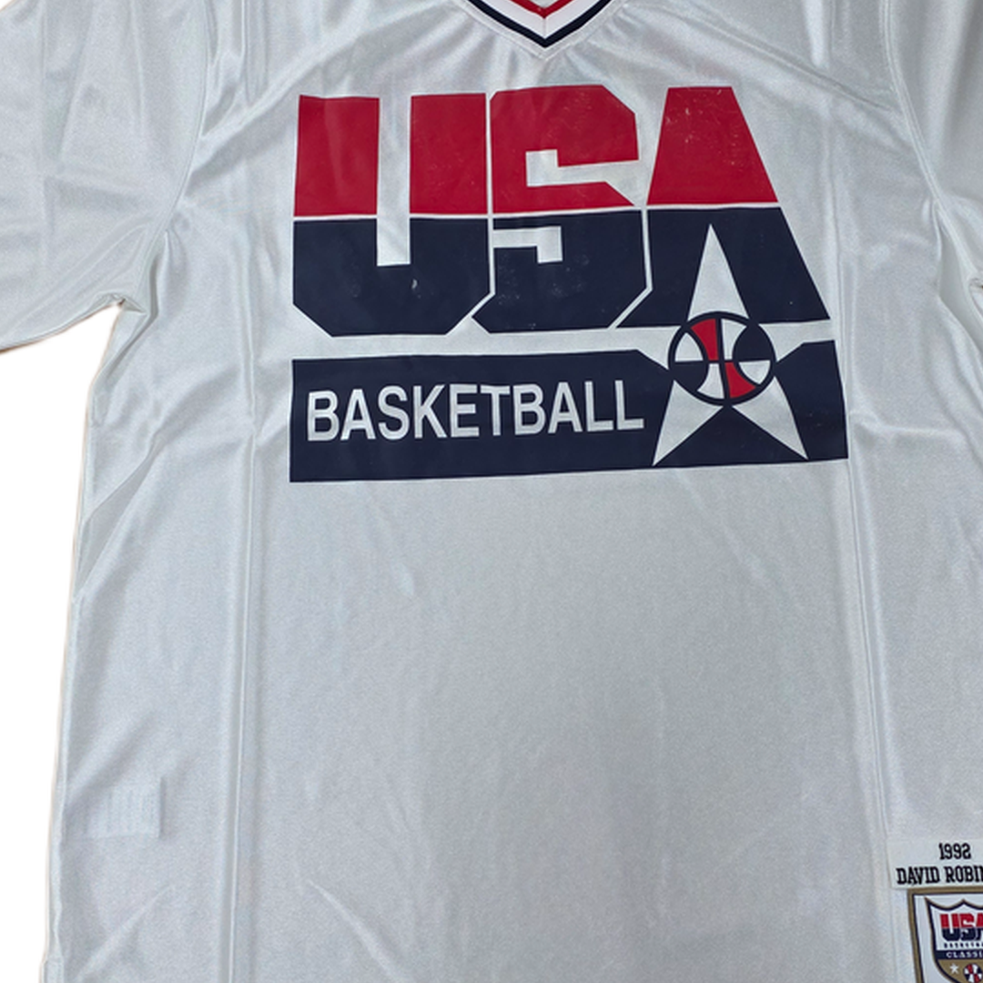 Mitchell And Ness Mitchell And Ness Authentic Shooting S Sporttop Wt MN18429USAWHIT92DRBM