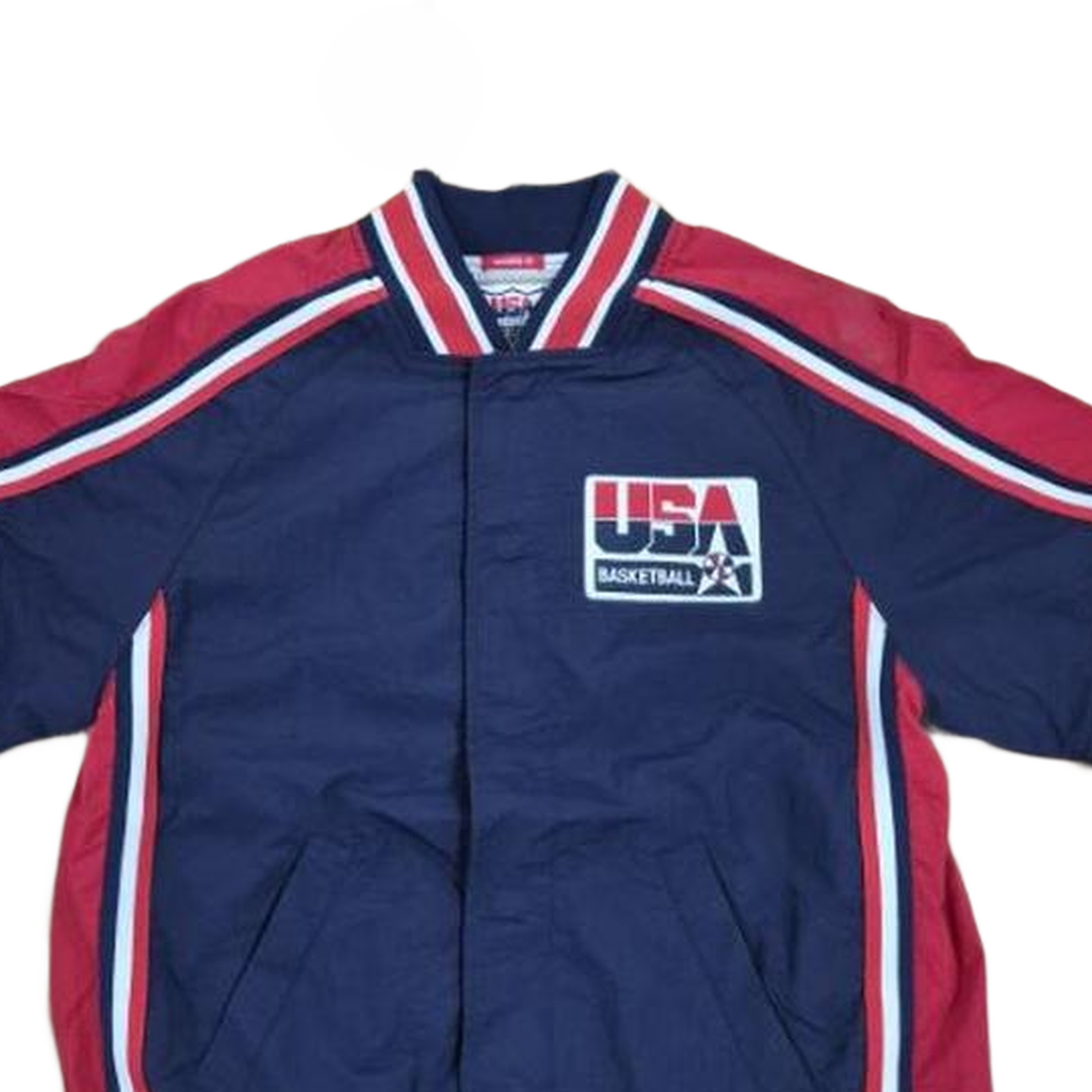 Mitchell And Ness Mitchell And Ness Authentic Warm Up Ja Jacket Nvy MN18421USANAVY92EJHS
