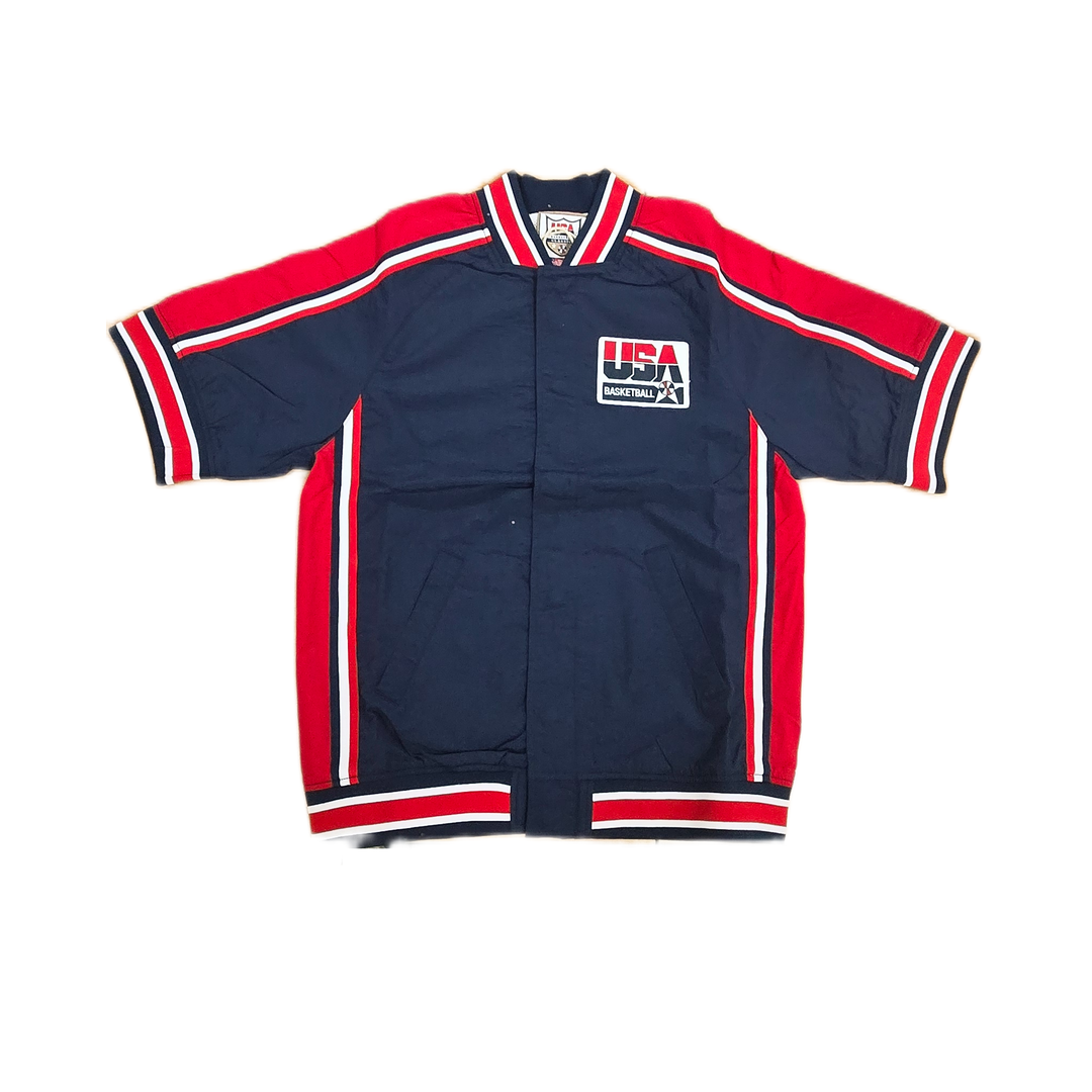 Mitchell And Ness Mitchell And Ness Authentic Warm Up Ja Jacket Nvy MN18038USANAVY92SPIM