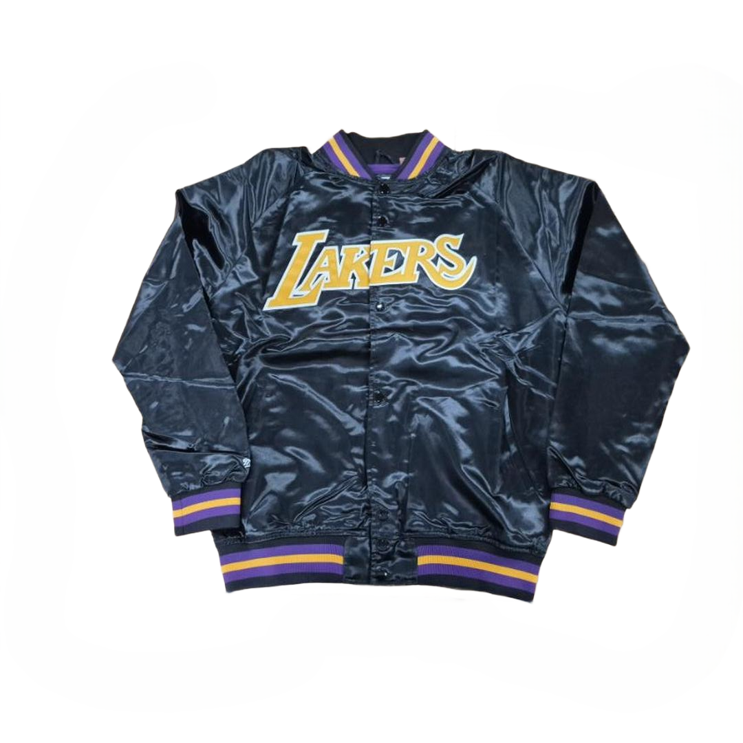 Mitchell And Ness Mitchell And Ness Lt. Weight Satin Jac Jacket Blk MN18013LALBLCK1S