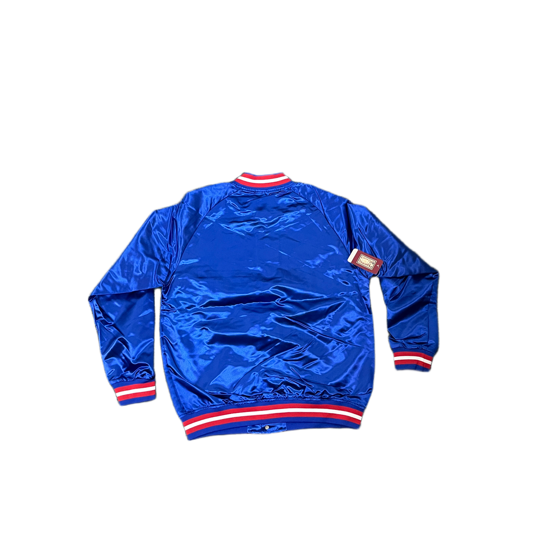 Mitchell And Ness Mitchell And Ness Lt.Weight Satin Jack Jacket Blu MN18013DPIROYA1M