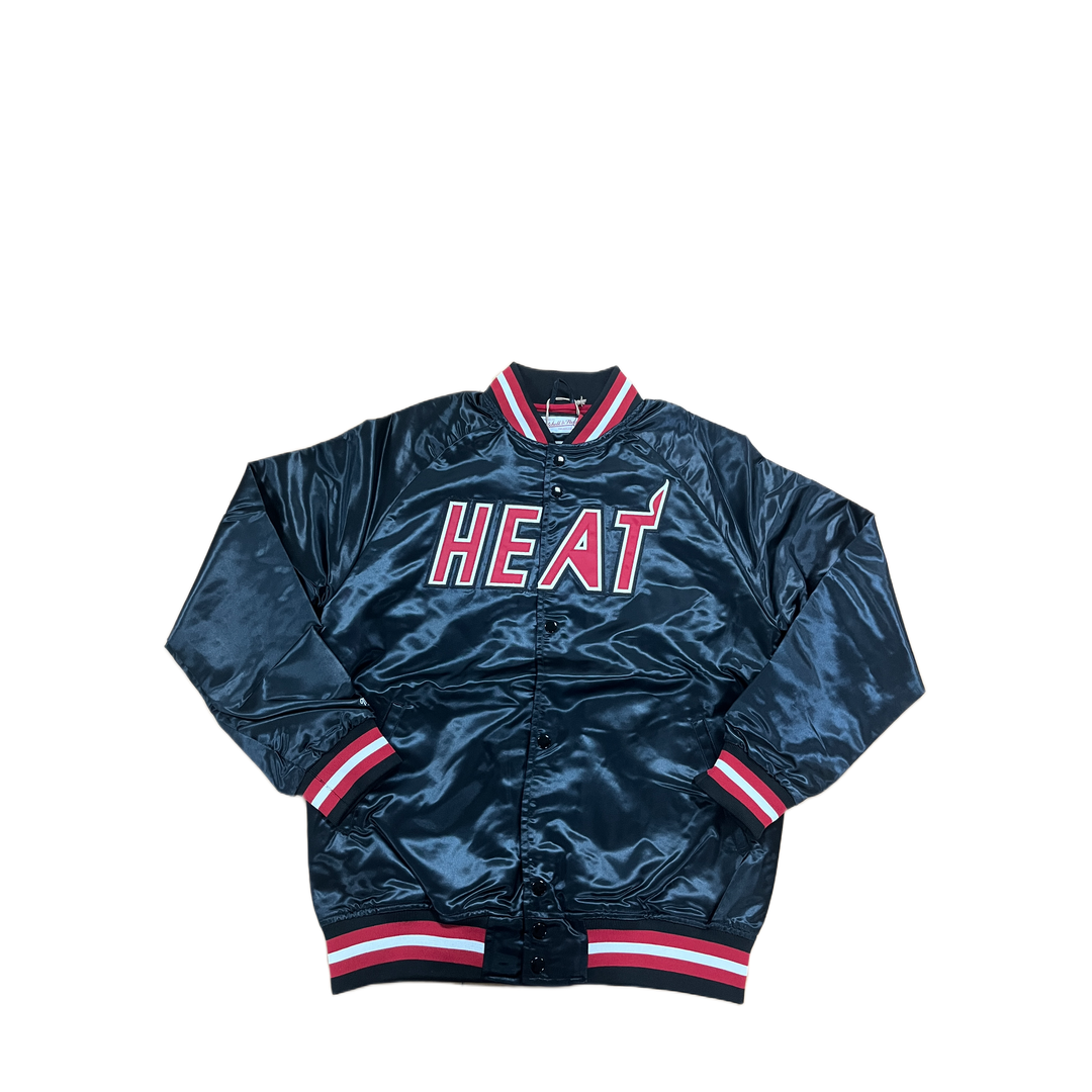 Mitchell And Ness Mitchell And Ness Lt.Weight Satin Jack Jacket Blk MN18013MHEBLCK1S