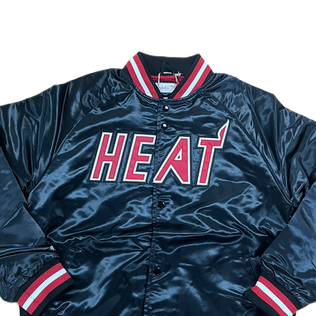 Mitchell And Ness Mitchell And Ness Lt.Weight Satin Jack Jacket Blk MN18013MHEBLCK1S