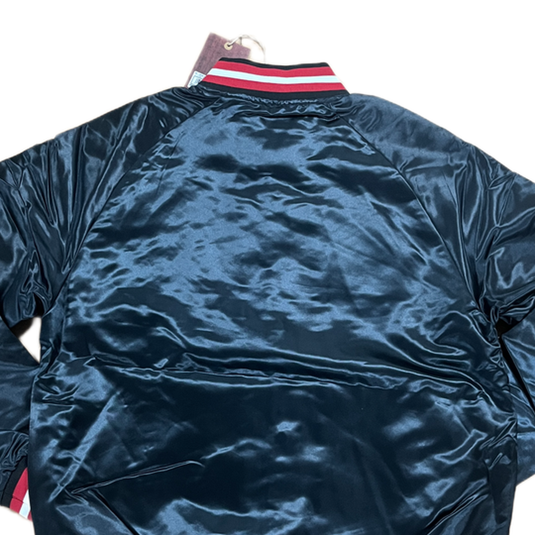 Mitchell And Ness Mitchell And Ness Lt.Weight Satin Jack Jacket Blk MN18013MHEBLCK1S
