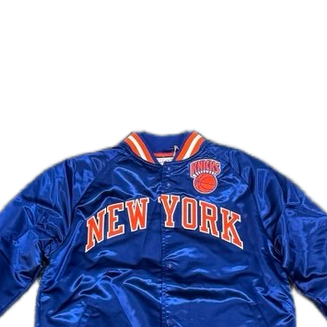 Mitchell And Ness Mitchell And Ness Lt.Weight Satin Jack Jacket Blu MN18013NYKROYA1S