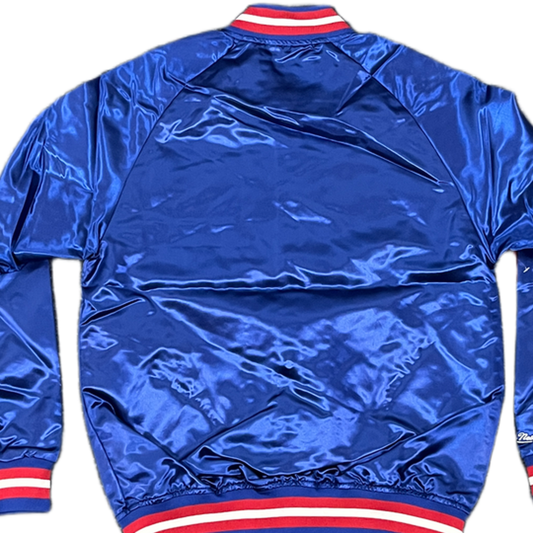 Mitchell And Ness Mitchell And Ness Lt.Weight Satin Jack Jacket Blu MN18013P76ROYA1S