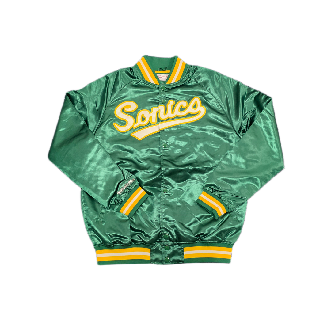 Mitchell And Ness Mitchell And Ness Lt.Weight Satin Jack Jacket Gn MN18013SSUGREN1S