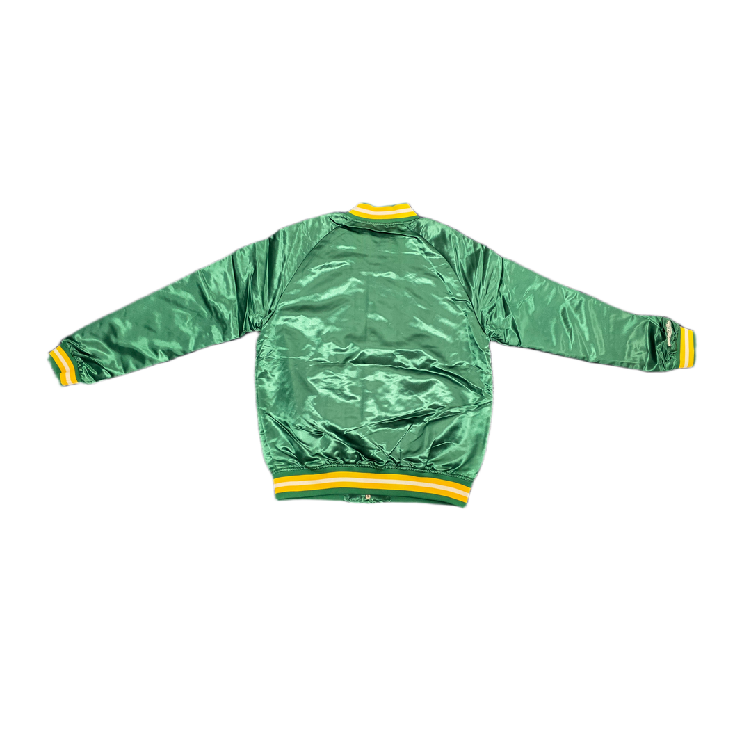 Mitchell And Ness Mitchell And Ness Lt.Weight Satin Jack Jacket Gn MN18013SSUGREN1S