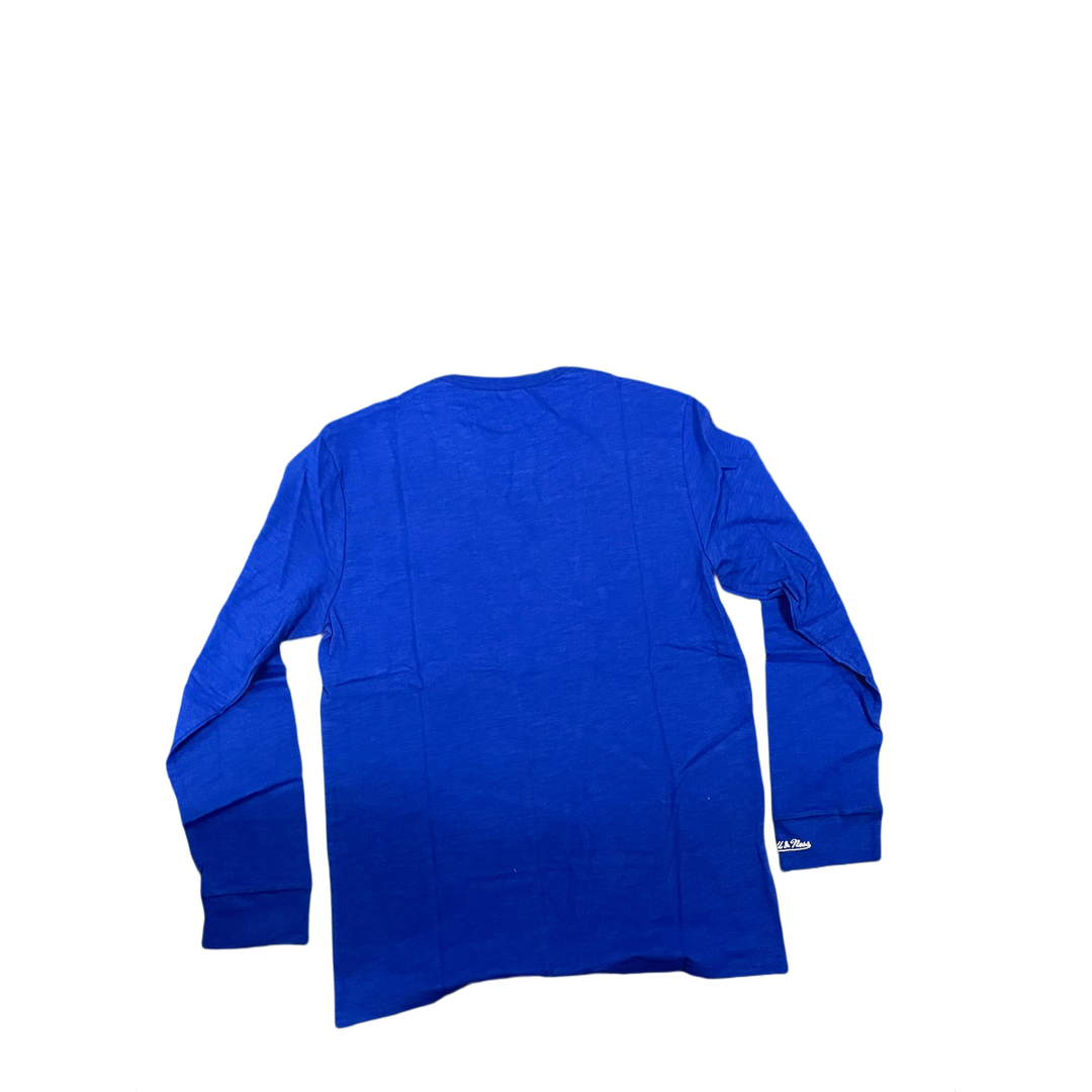 Mitchell And Ness Mitchell And Ness Slub Ls Tee Philadel Sporttop Blu MN18010P76ROYA1S