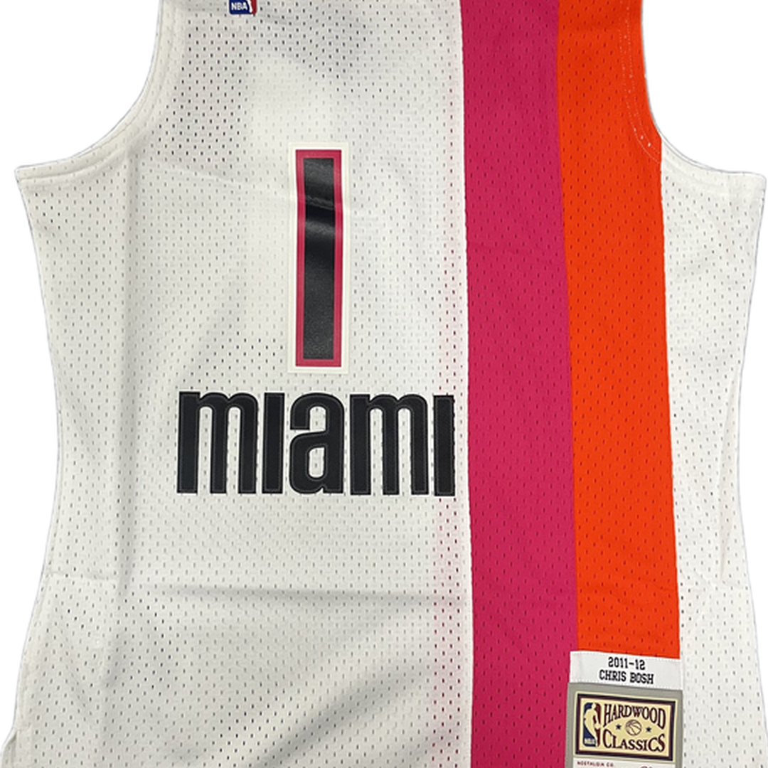 Mitchell And Ness Mitchell And Ness Swing Jersey Miami H Sporttop Wt MN20056MHEWHIT11CBOS