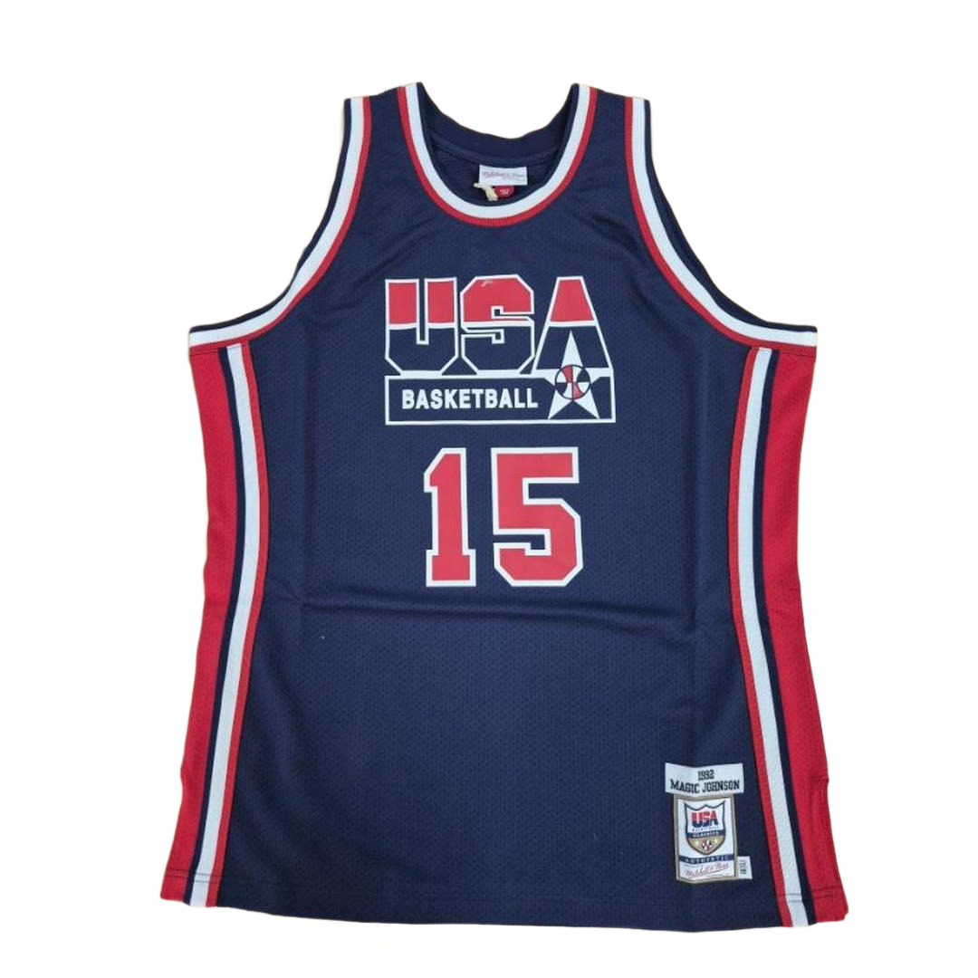 Mitchell And Ness Mitchell And Ness Team Usa Auth Jersey Sporttop Nvy MN18413USANAVY92EJHM