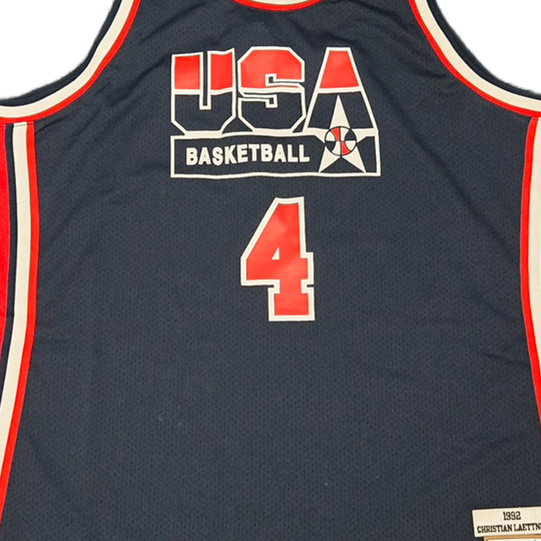 Mitchell And Ness Mitchell And Ness Team Usa Auth Jersey Sporttop Nvy MN18415USANAVY92CLAM
