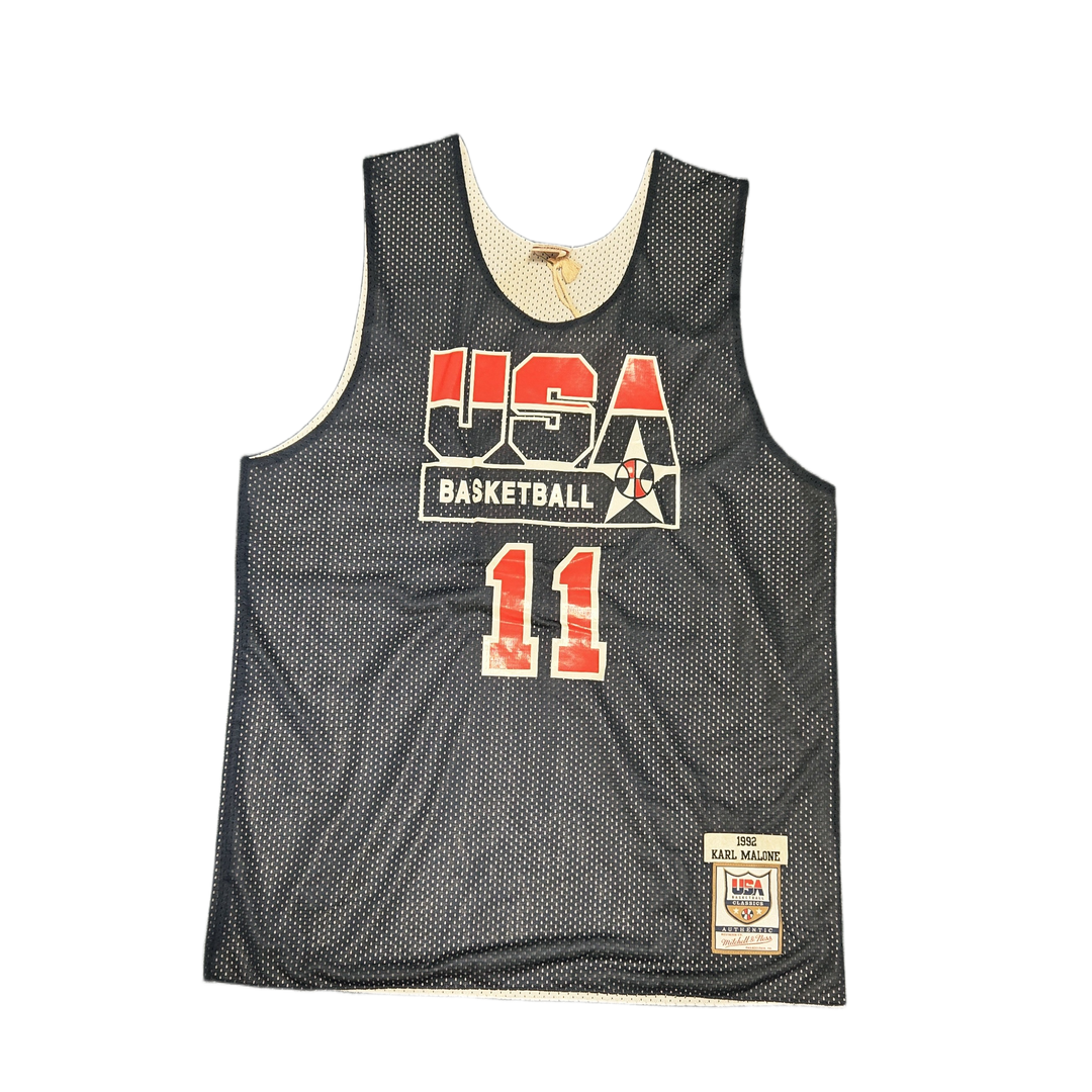 Mitchell And Ness Mitchell And Ness Team Usa Auth Revers Sporttop Nvy MN18437USANAVY92KMAM