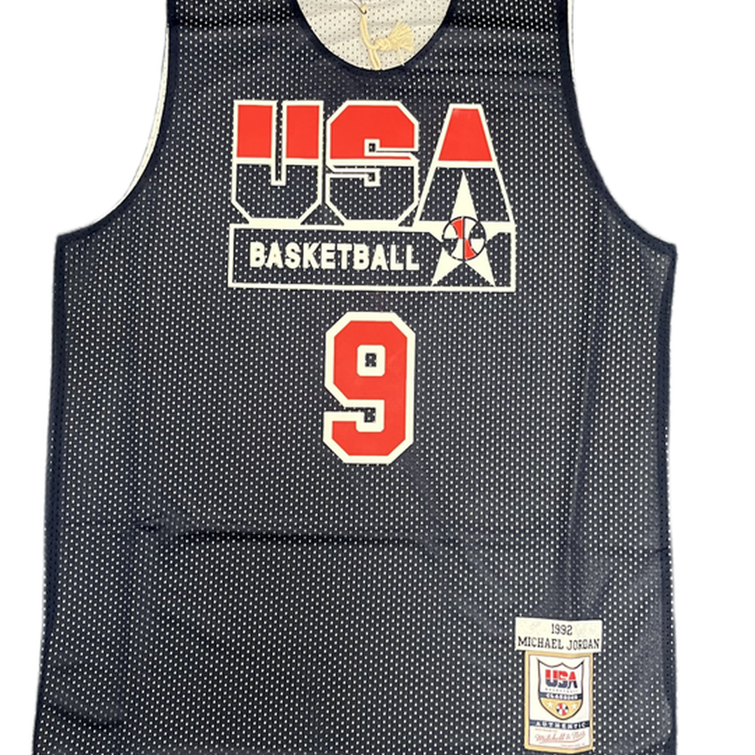 Mitchell And Ness Mitchell And Ness Team Usa Auth Revers Sporttop Nvy MN18435USANAVY92MJOS