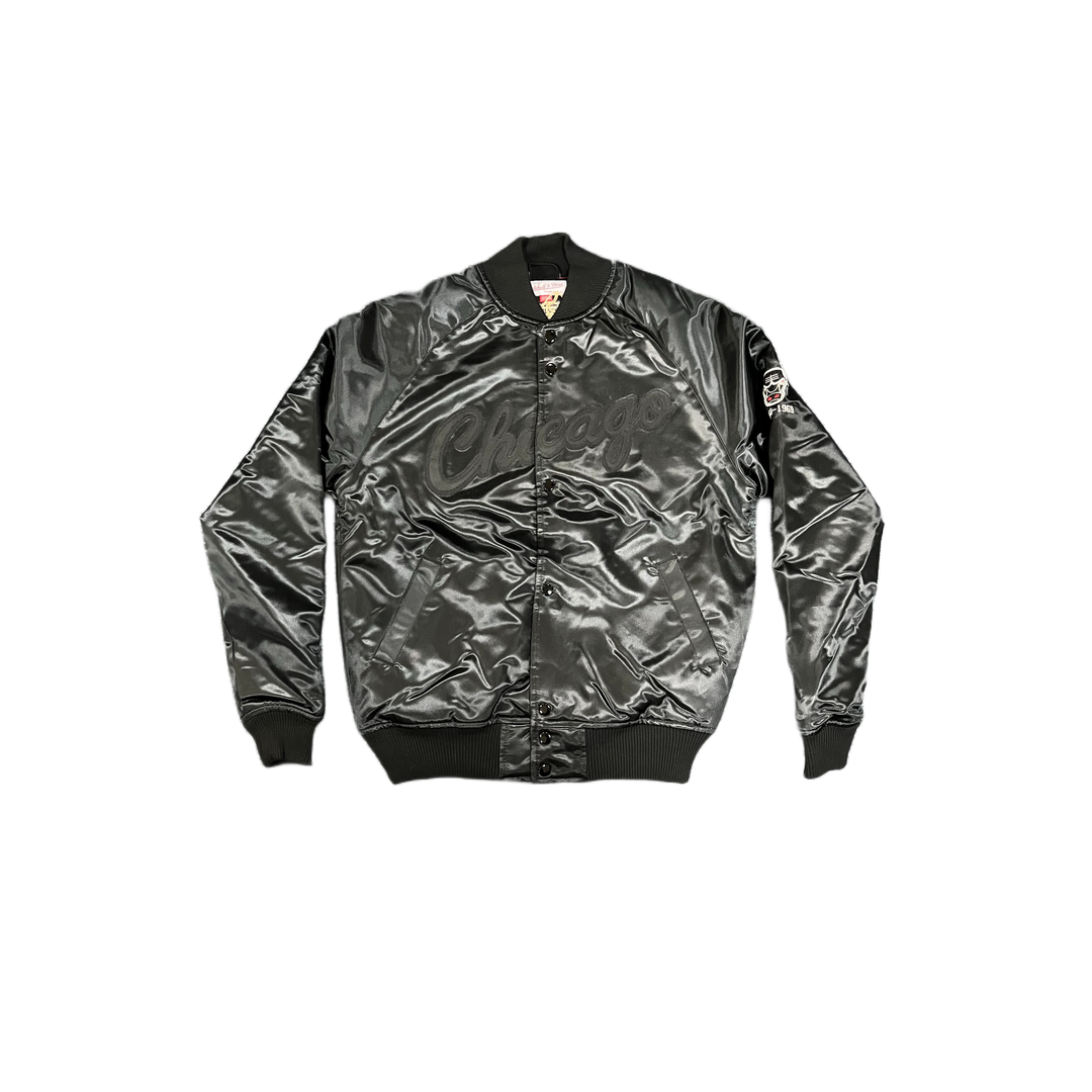 Mitchell And Ness Mitchell And Ness Tough Season Satin J Jacket Blk MN182BA57PECBUKFLOBLKS