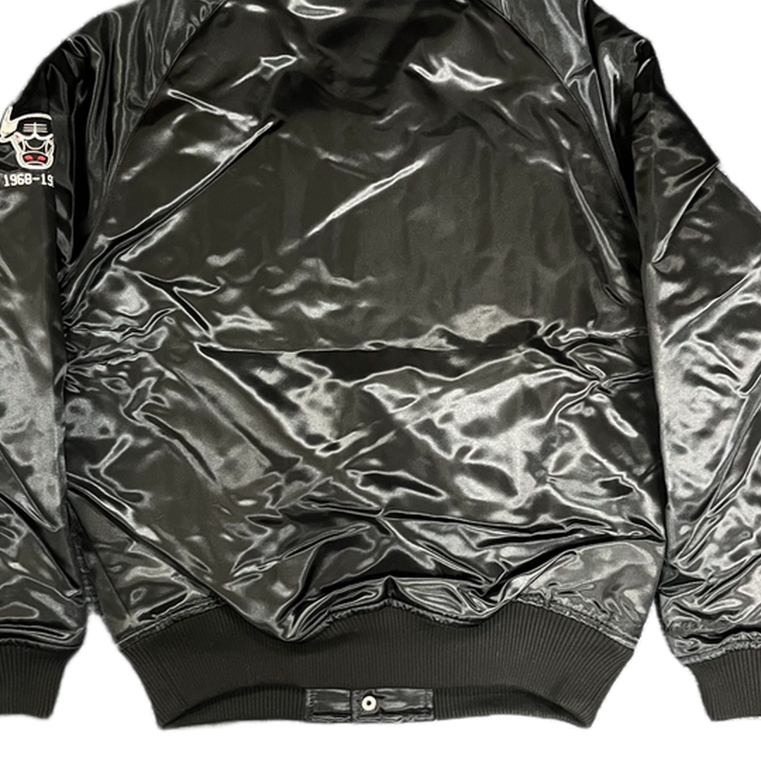 Mitchell And Ness Mitchell And Ness Tough Season Satin J Jacket Blk MN182BA57PECBUKFLOBLKS