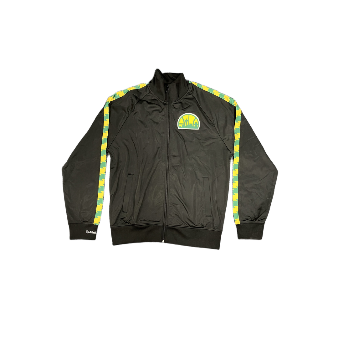 Mitchell And Ness Mitchell And Ness Track Jacket Seattle Jacket Blk MN19118006SSUBLCK1S