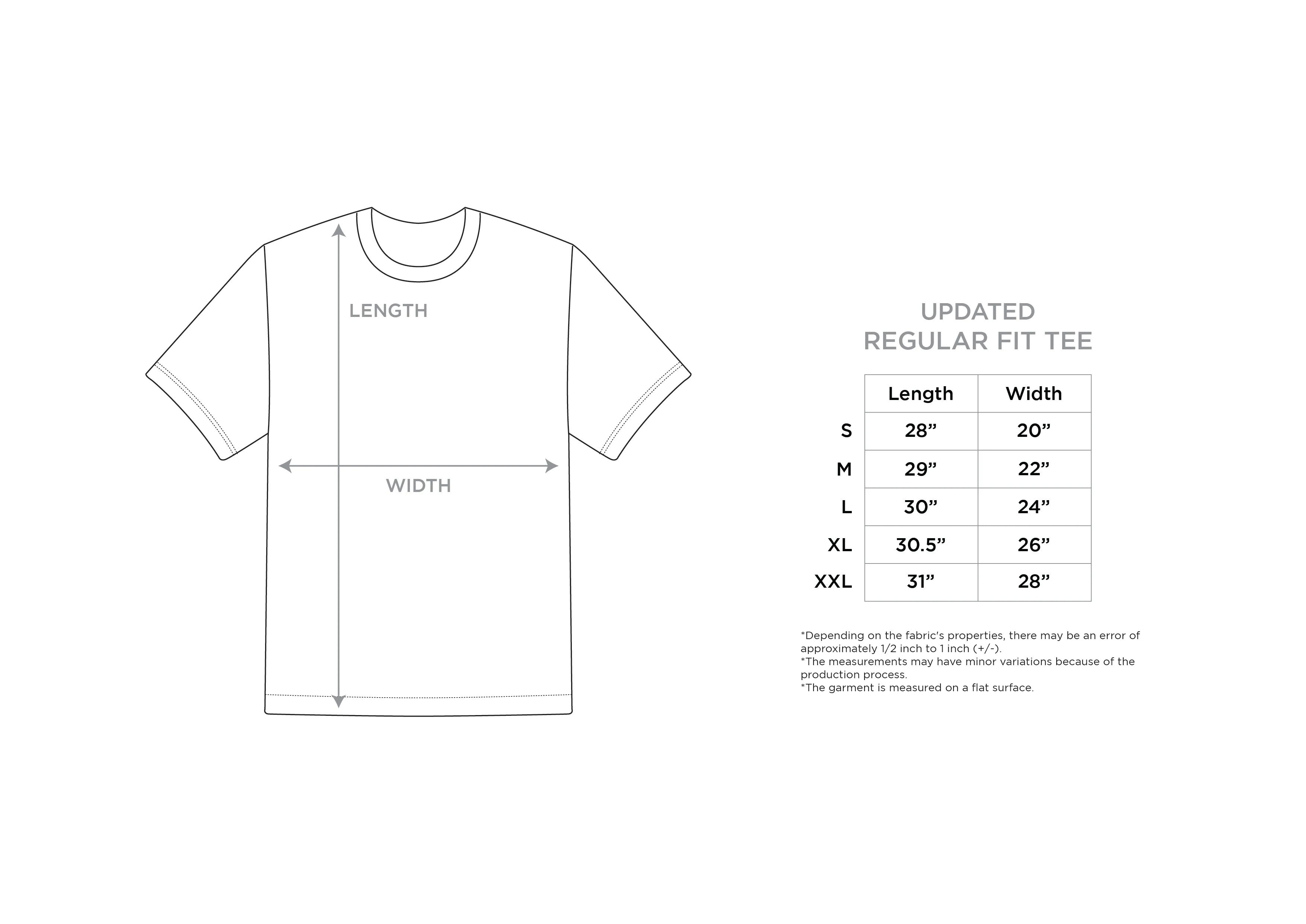 DBTK Size Chart