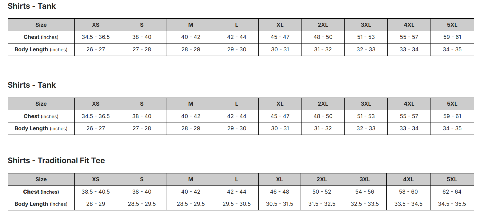 Shoes Size Chart Image