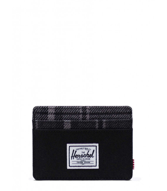 Herschel Charlie Rfid Black/Grayscale Plaid Wallet