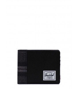Herschel Roy Rfid Black/Grayscale Plaid Wallet