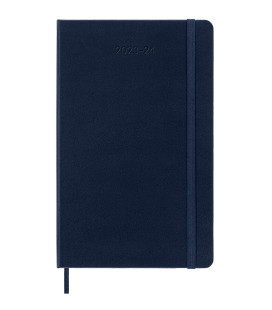 Classic Weekly Planner 2024 (LARGE) Hard 18-Month — Blue [Notebook and Pads]