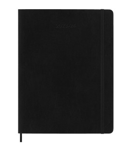 Classic Weekly Planner 2024 (XL) Soft 18-Month — Black [Notebook and Pads]
