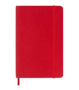 Classic Weekly Planner 2024 (POCKET) Soft 18-Month — Scarlet Red [Notebook and Pads]