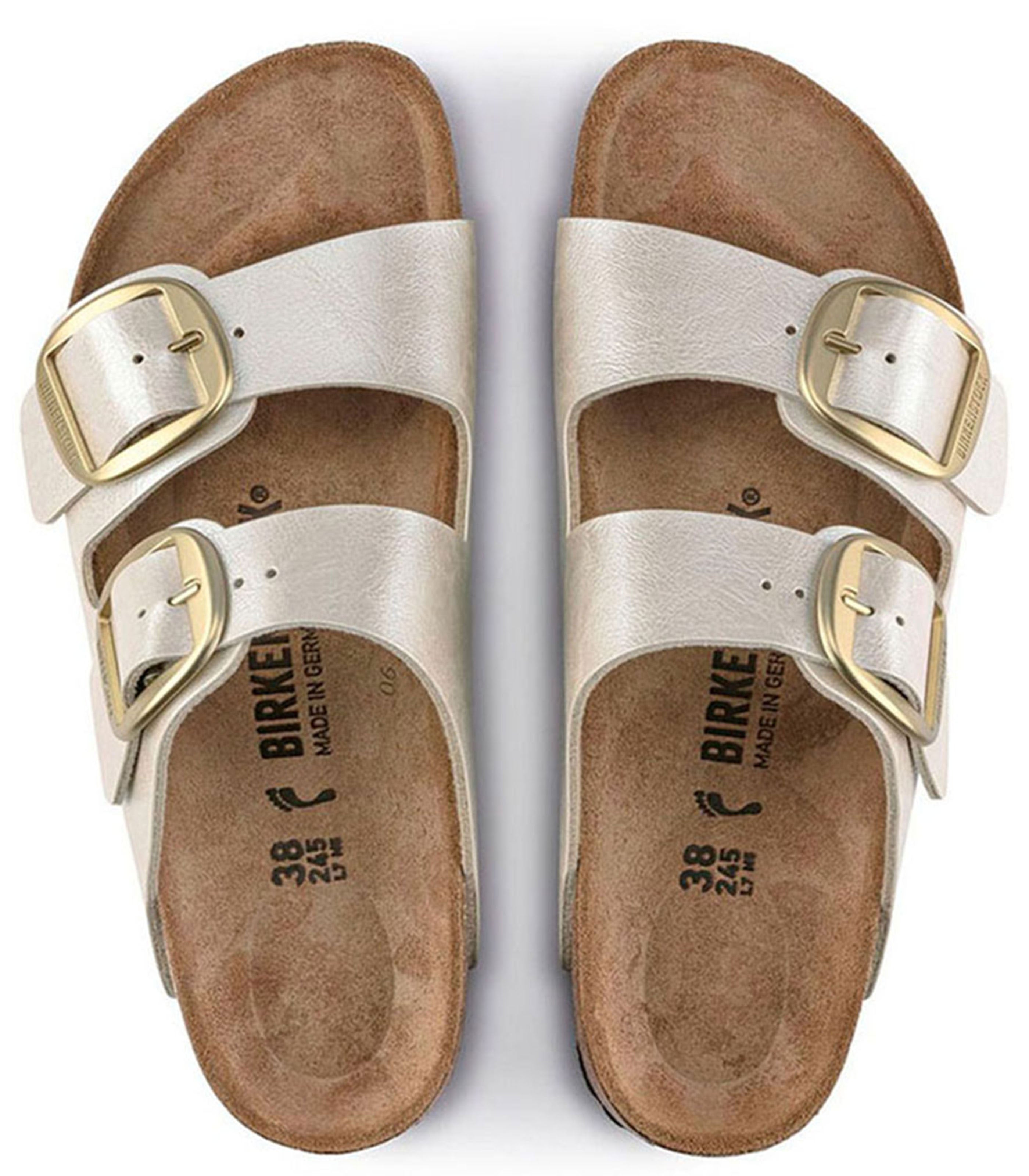 BIRKENSTOCK Arizona Big Buckle Womens Pearl White