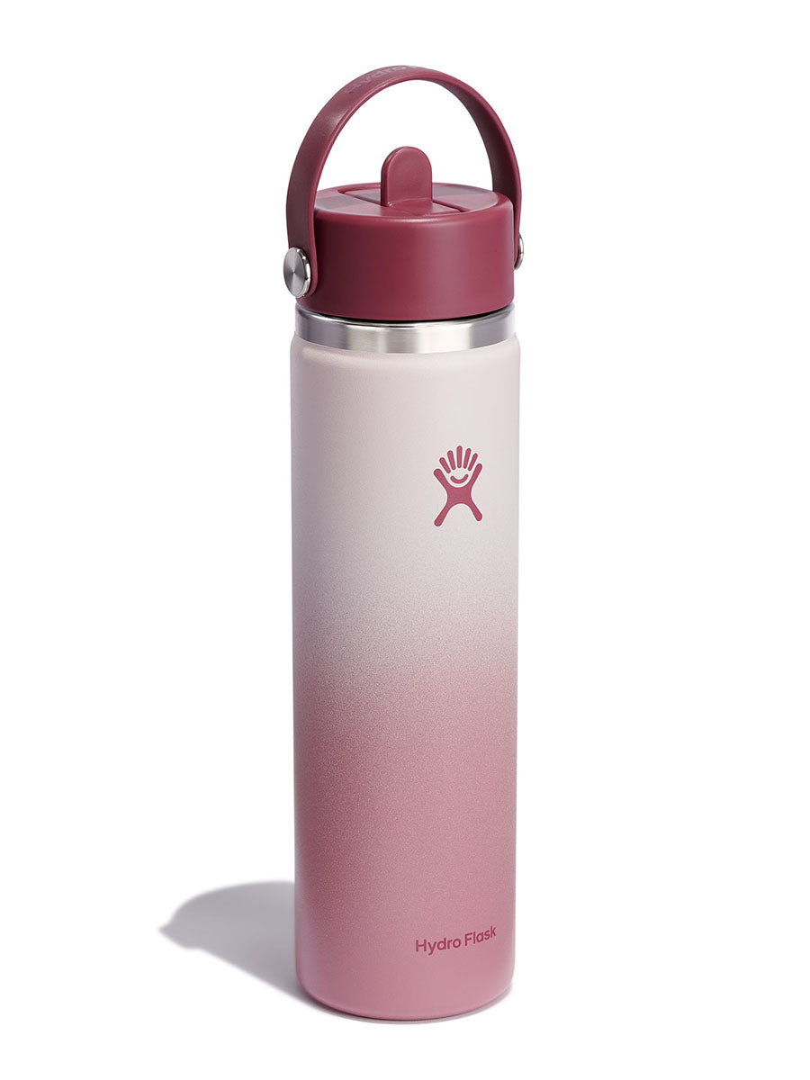 HYDRO FLASK HYDRO FLASK 24 OZ WIDE FLEX STRAW CAP BAYBERRY OMBRE
