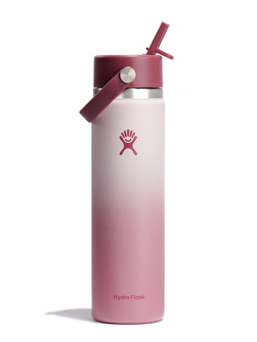 HYDRO FLASK HYDRO FLASK 24 OZ WIDE FLEX STRAW CAP BAYBERRY OMBRE