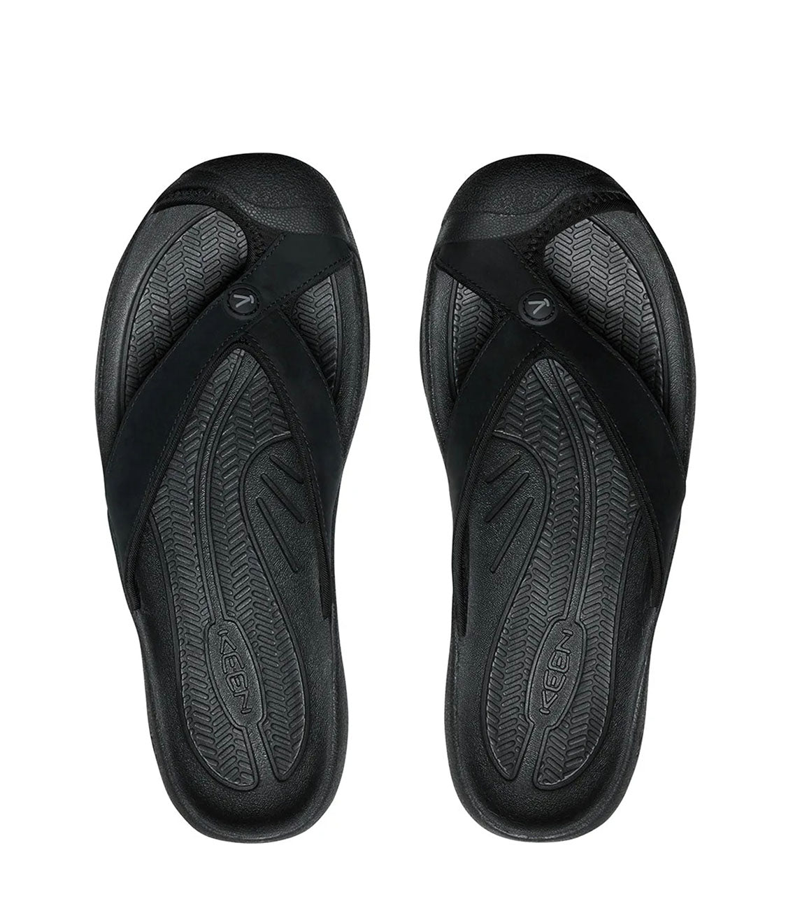 KEEN Keen Waimea TG Mens Black/Black Flip Flops/Slippers
