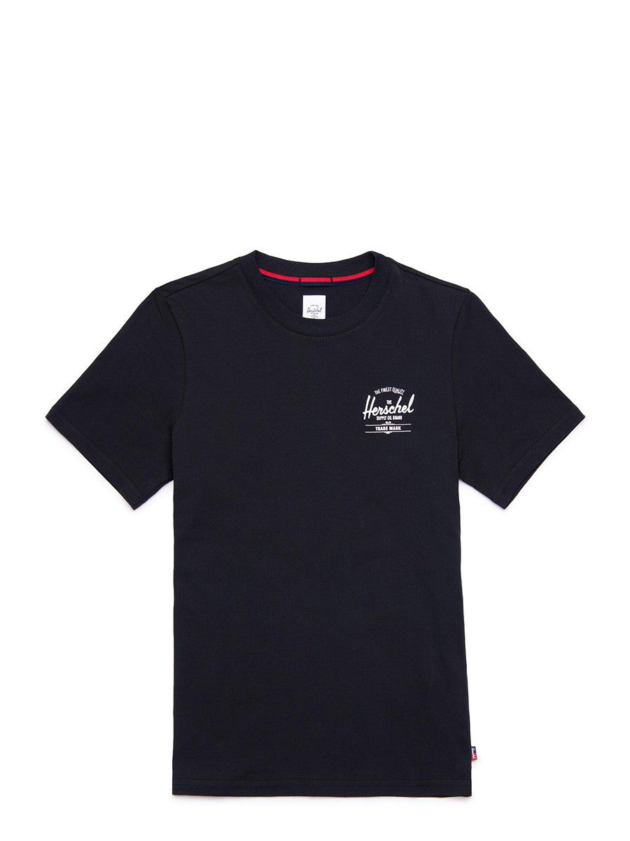 HERSCHEL Tee Womens Unisex Classic Black/White