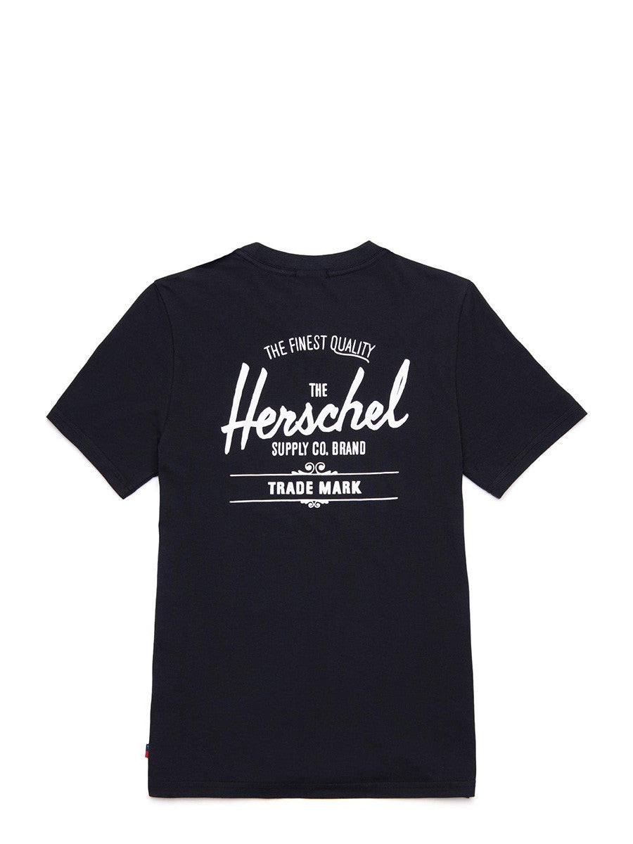HERSCHEL Tee Womens Unisex Classic Black/White