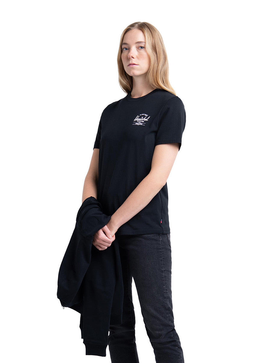 HERSCHEL Tee Womens Unisex Classic Black/White