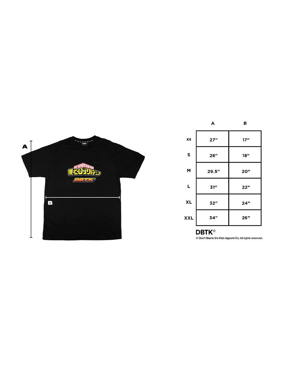 DONT BLAME THE KIDS APPAREL CO DBTK x MHA Heroes Tee