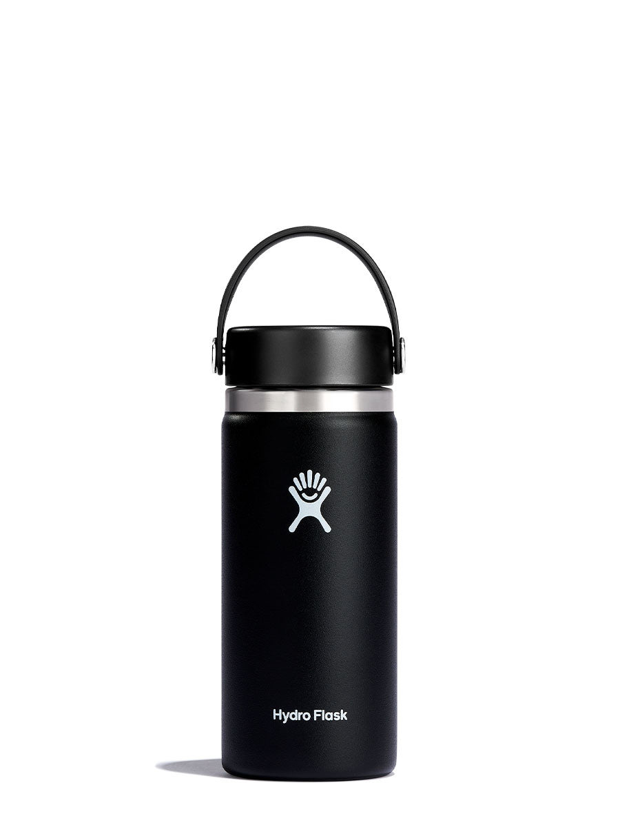 HYDRO FLASK 16 OZ WIDE FLEX BLACK 2.0