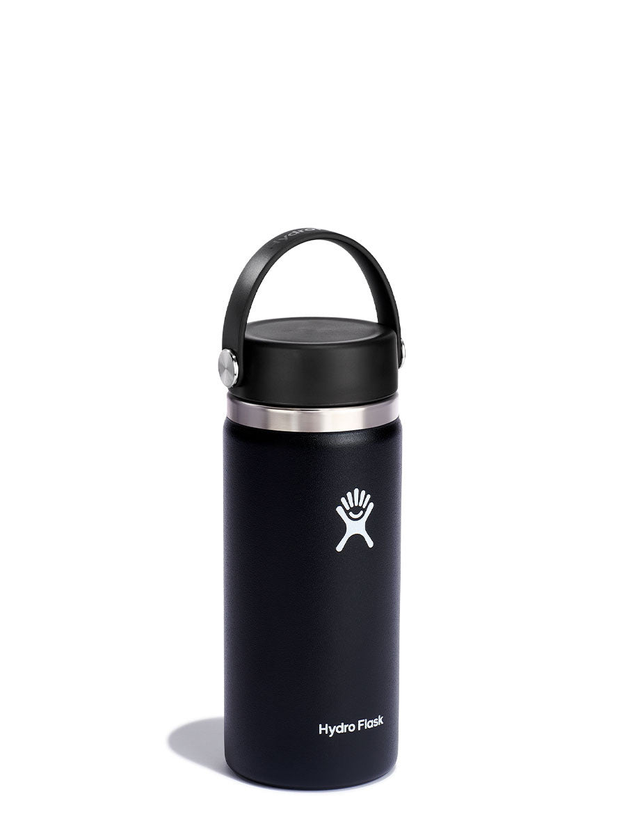 HYDRO FLASK 16 OZ WIDE FLEX BLACK 2.0