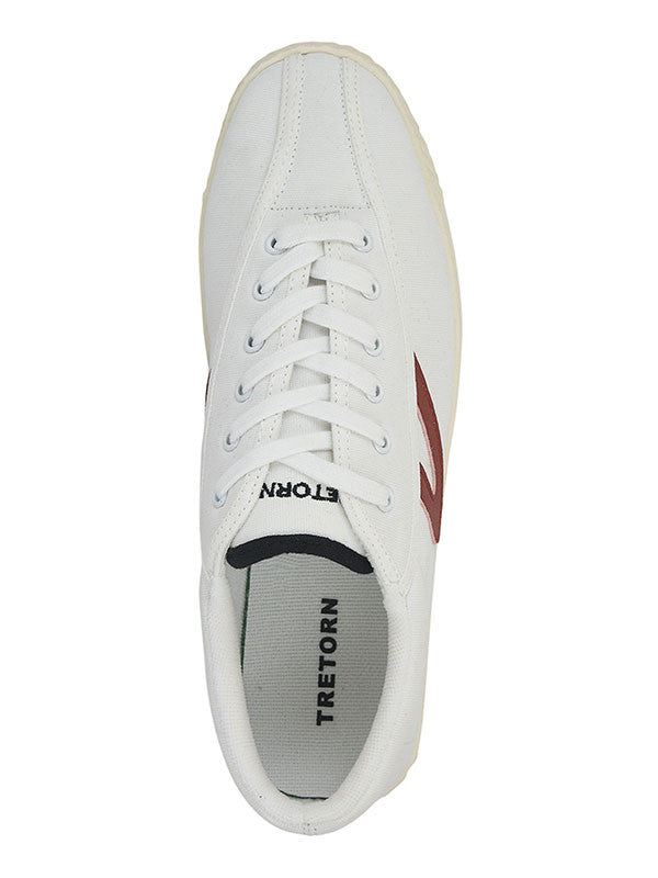 TRETORN Nylite White/Maroon Mens Sneakers