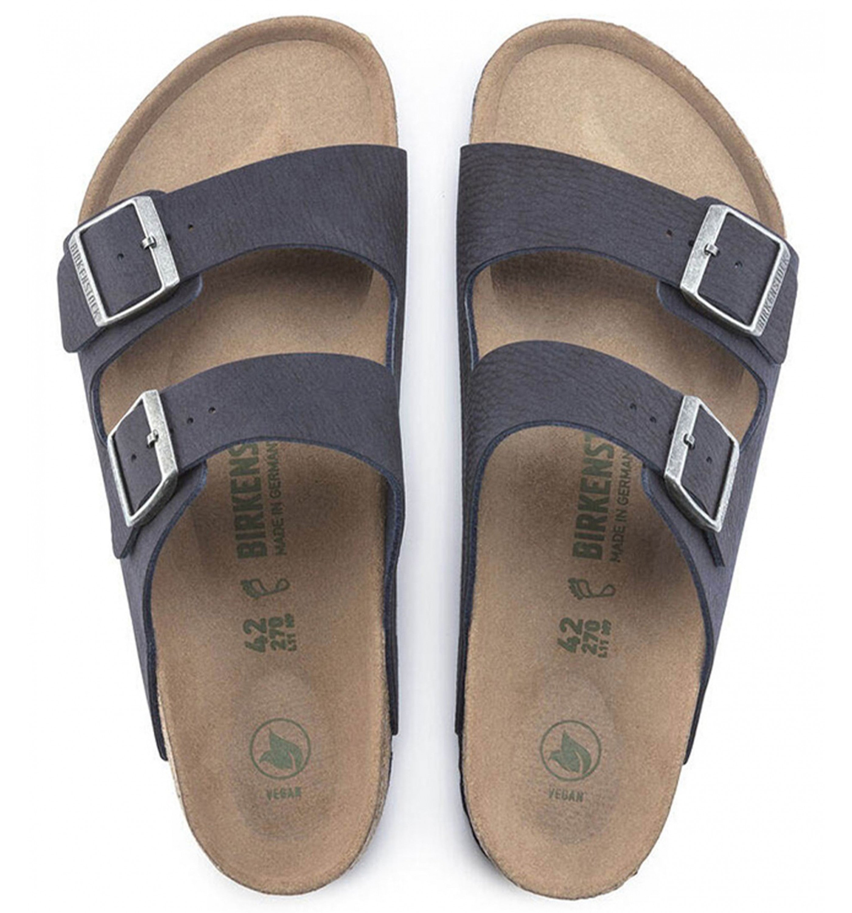 BIRKENSTOCK Arizona Desert Dust (Vegan) Mens Dsrtdust Indigo Blue