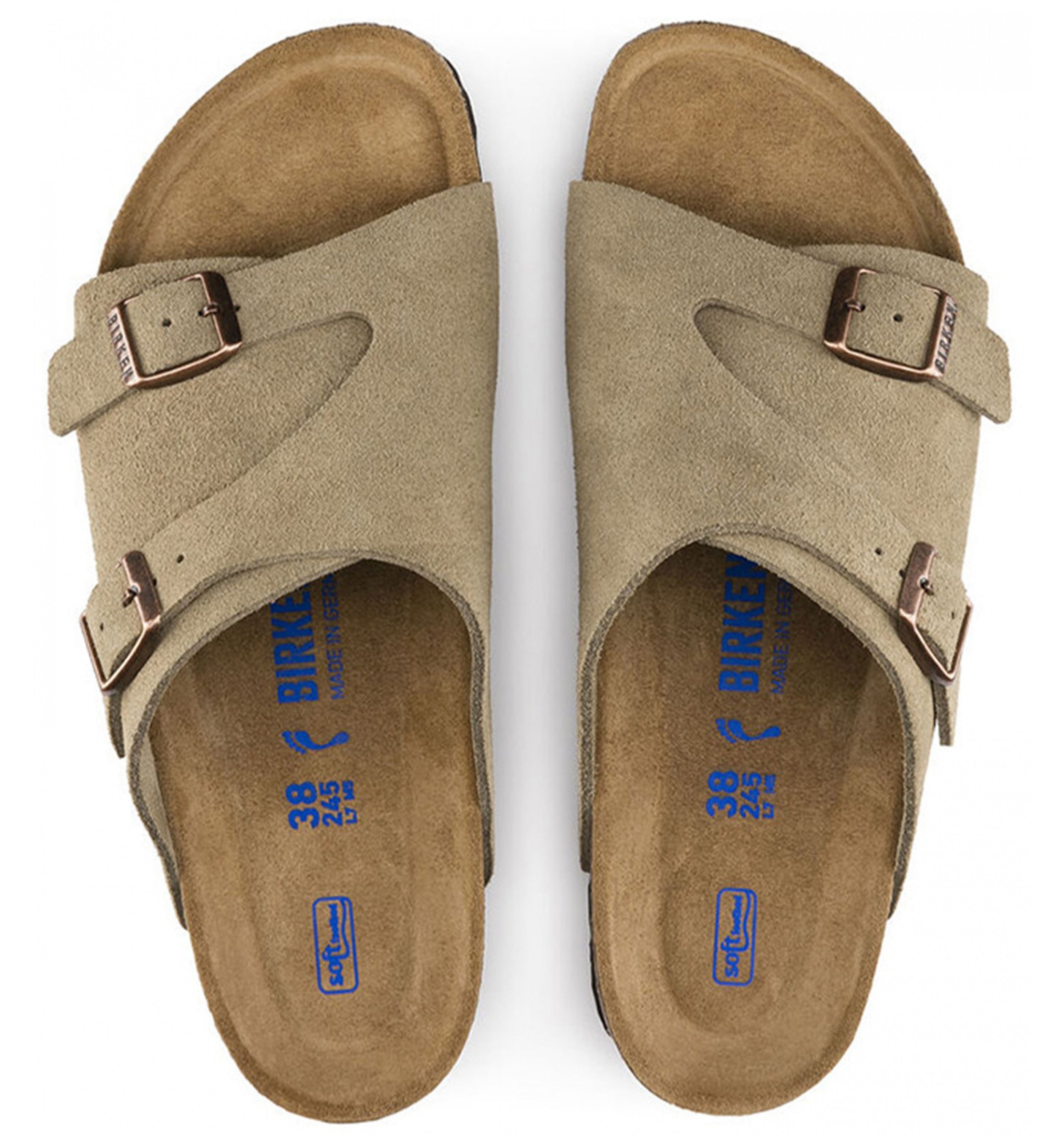 BIRKENSTOCK Zurich Sfb Suede Mens Taupe