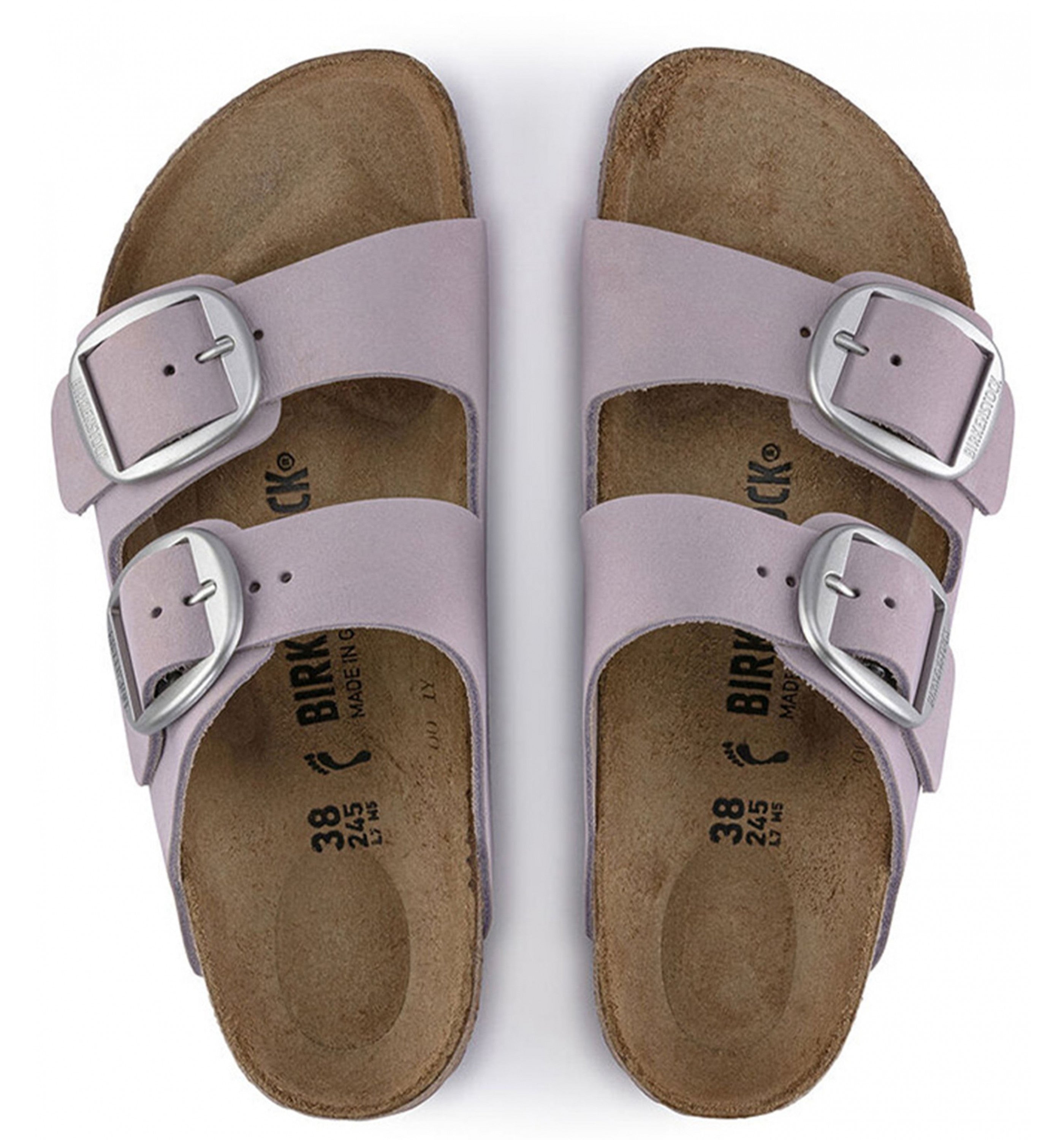 BIRKENSTOCK Arizona Big Buckle Nubuck Womens Yomo Lilac