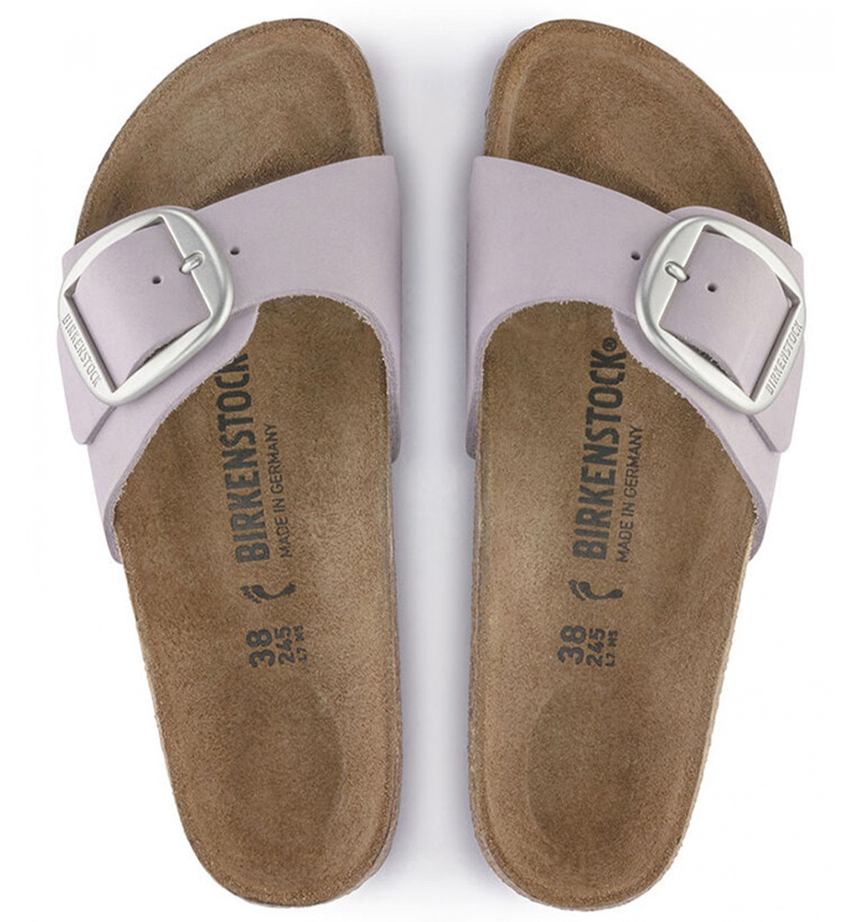 BIRKENSTOCK Madrid Big Buckle Nubuck Womens Yomo Lilac