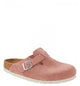 BIRKENSTOCK Boston Sfb Suede Womens Pink Clay