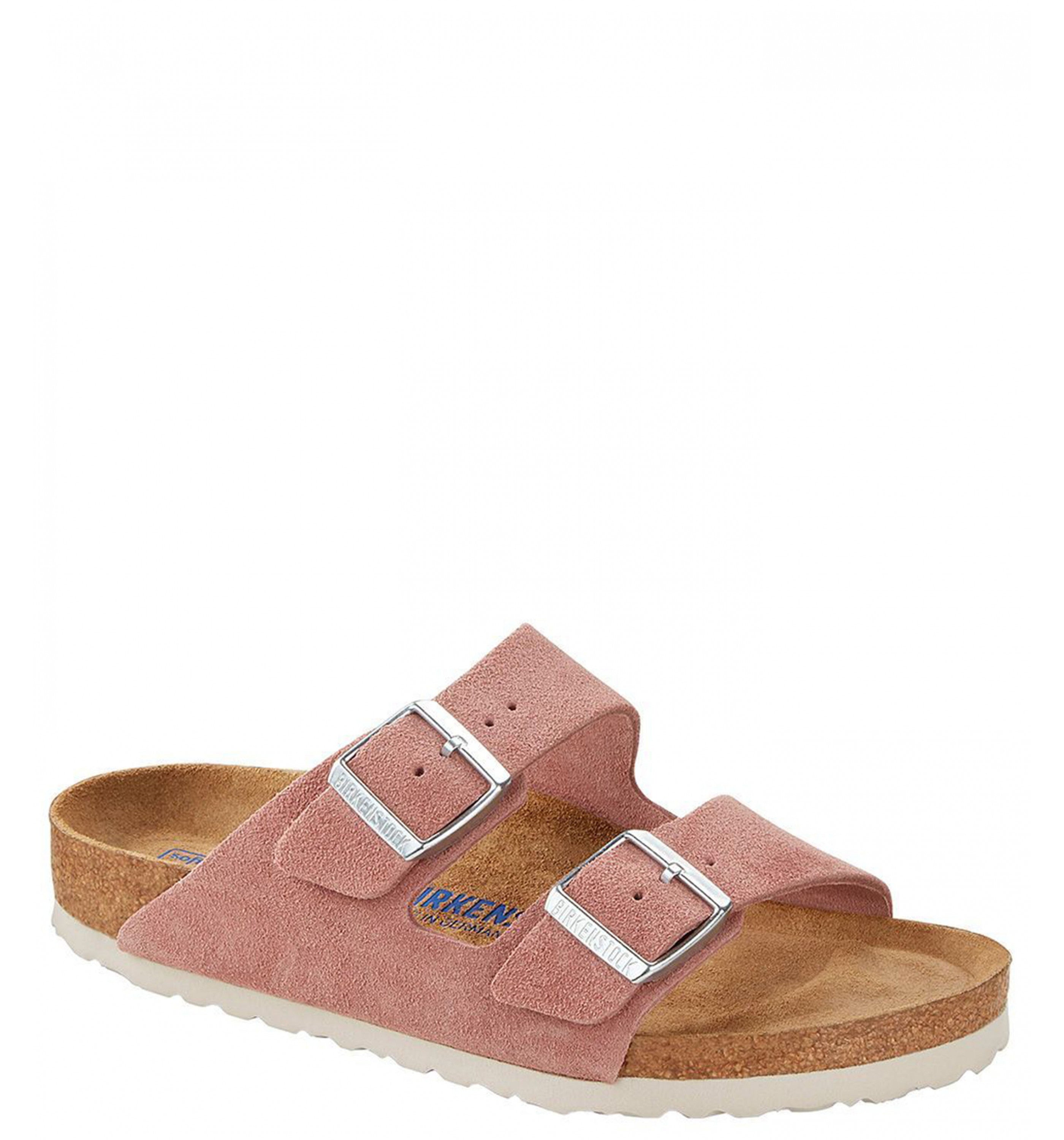BIRKENSTOCK Arizona Sfb Suede Womens Pink Clay