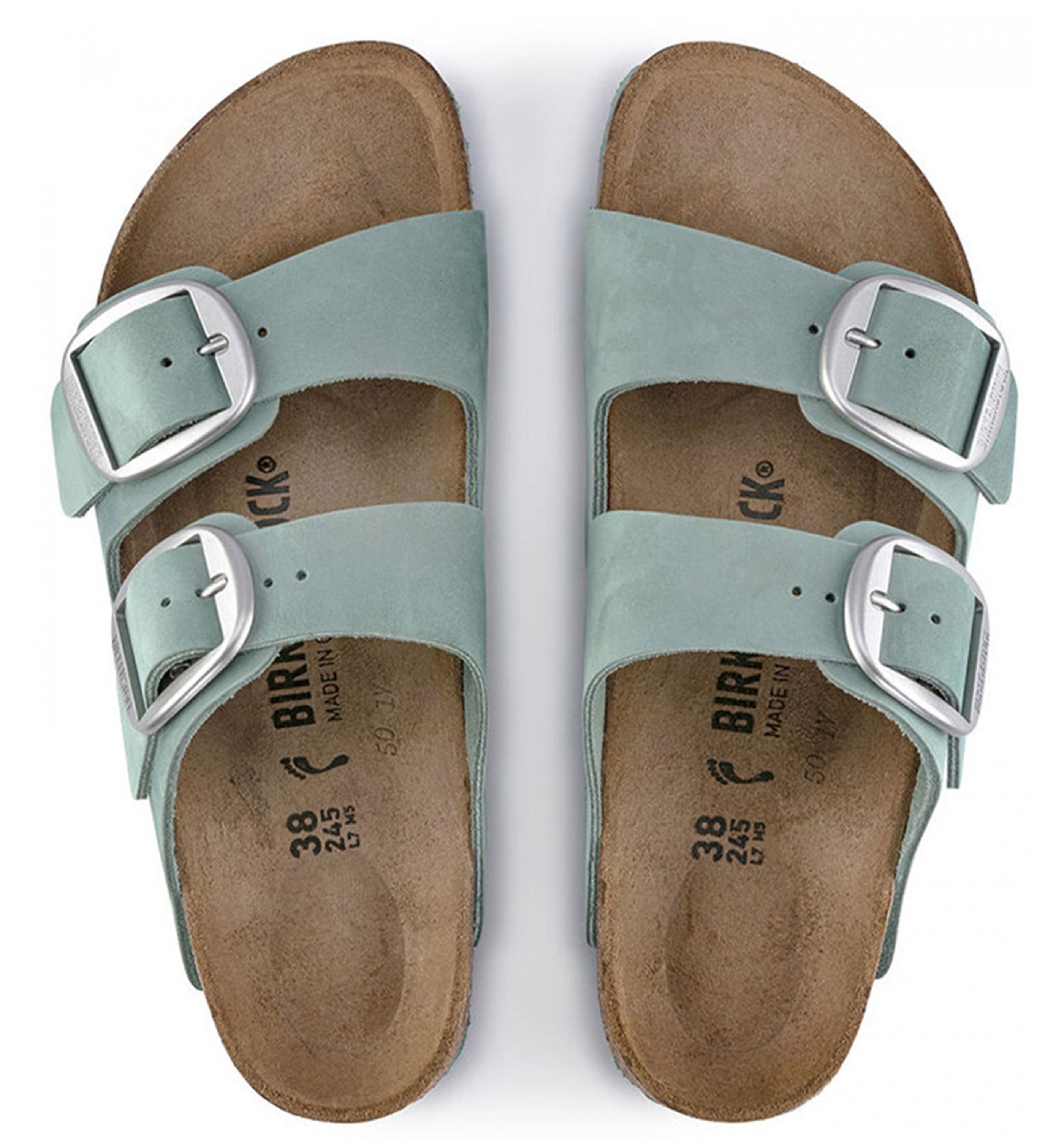 BIRKENSTOCK Arizona Big Buckle Nubuck Womens Beryl