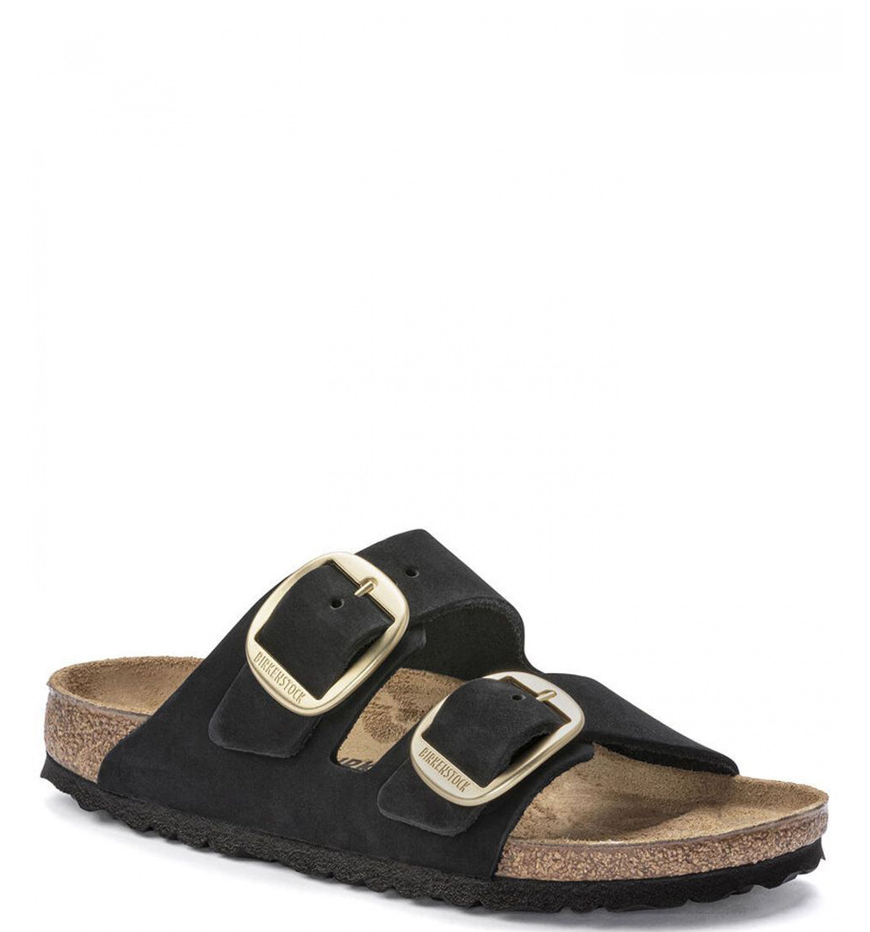 BIRKENSTOCK Arizona Big Buckle Nubuck Womens Black