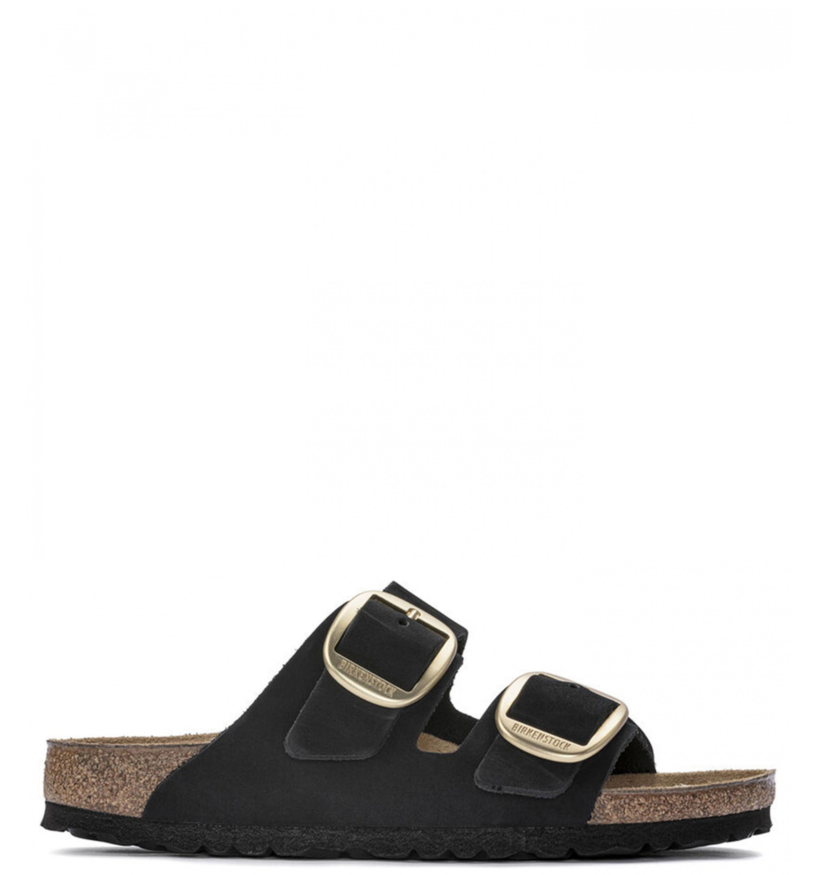 BIRKENSTOCK Arizona Big Buckle Nubuck Womens Black